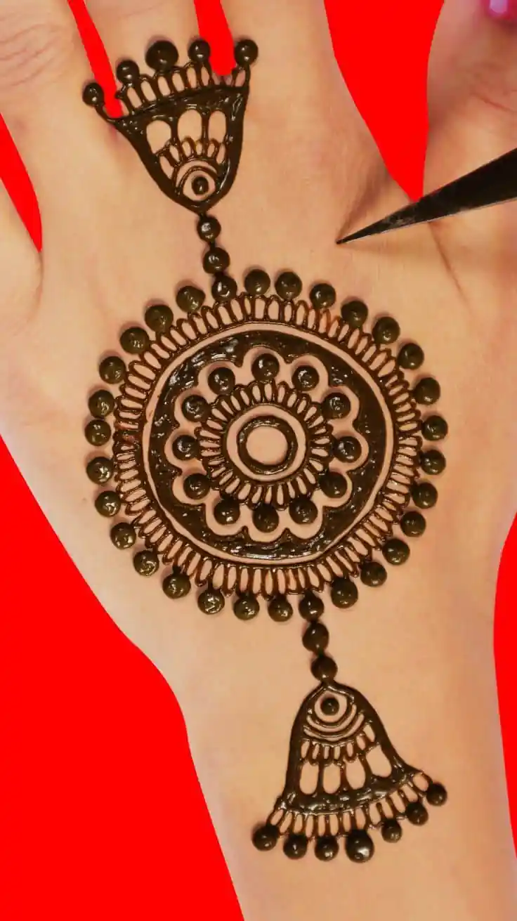Easy Simple Mehndi Designs for Kids Step by Step with Arabic Elements