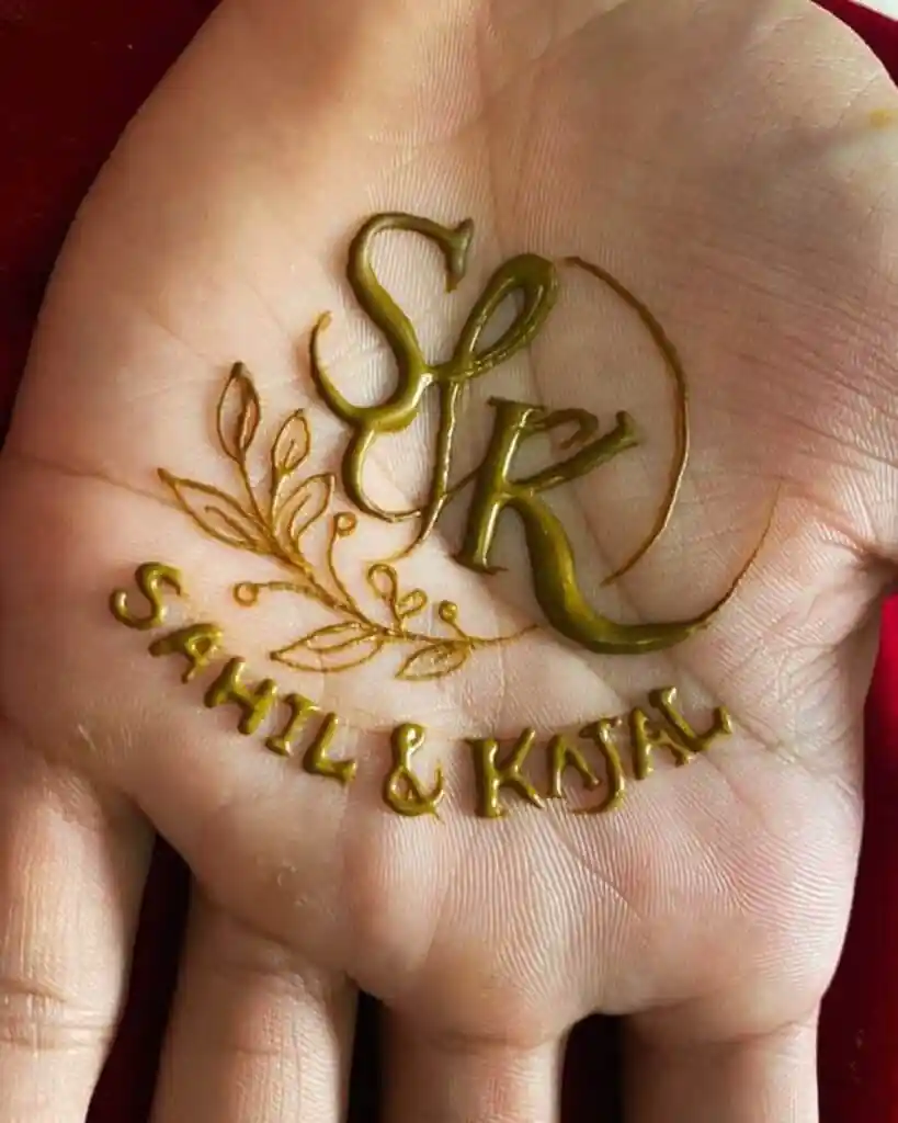 Bride and Groom Mehndi Designs