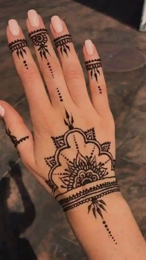 Beautiful Ring Finger Mehndi